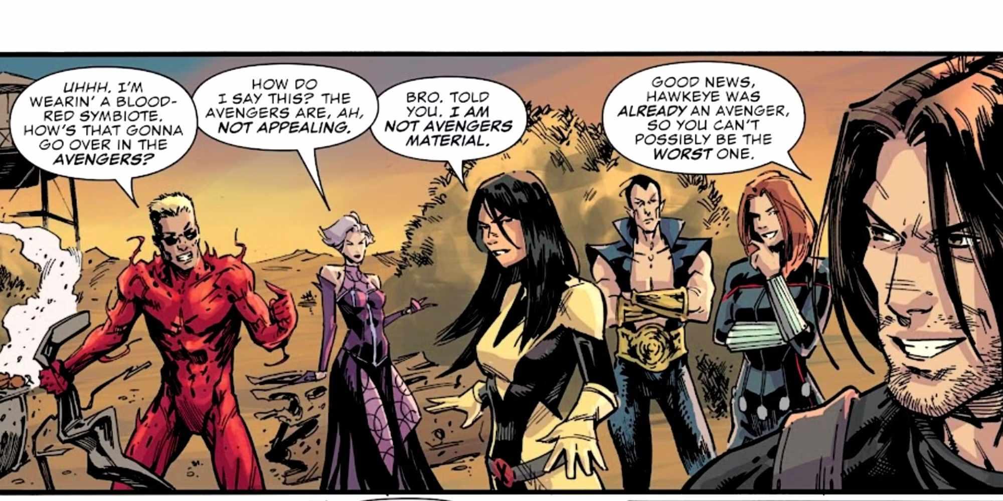 باکی در New Avengers #5 به هاوک آی طعنه می زند، آیا Hawkeye بدترین Avengers است؟