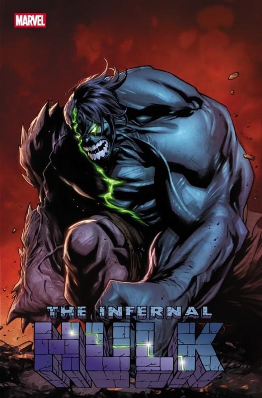 کاور متغیر Infernal Hulk #1 که Hulk جدید مارول را نشان می دهد