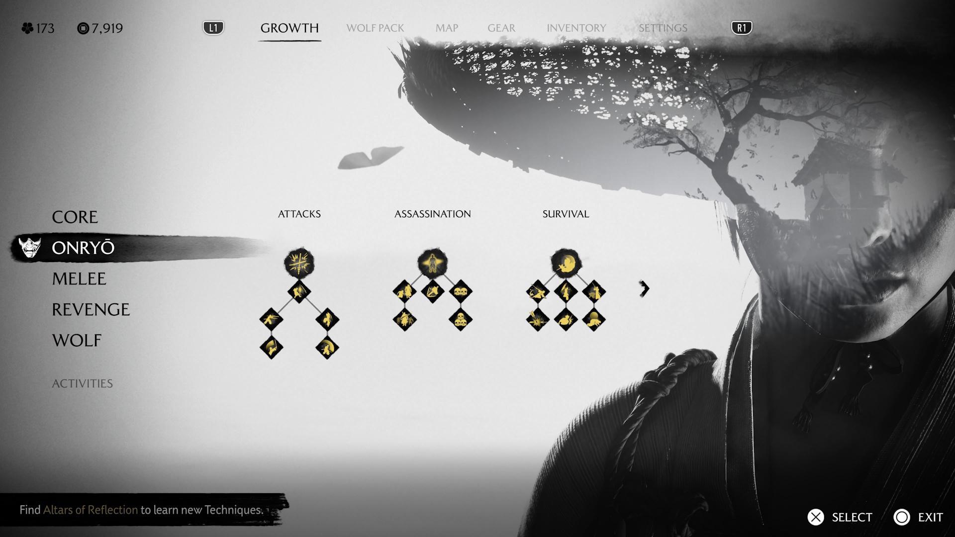 بهترین مهارت های Ghost of Yotei: Ghost of Yotei screenshot showcasing Onryo skills