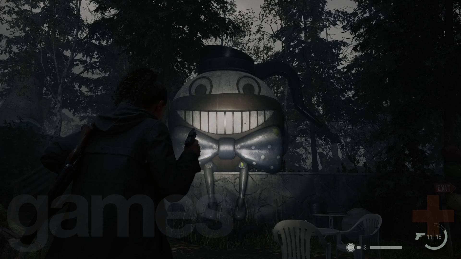 مجسمه Mr. Drippy در Coffee World برای Alan Wake 2 راه حل جعبه مخفی