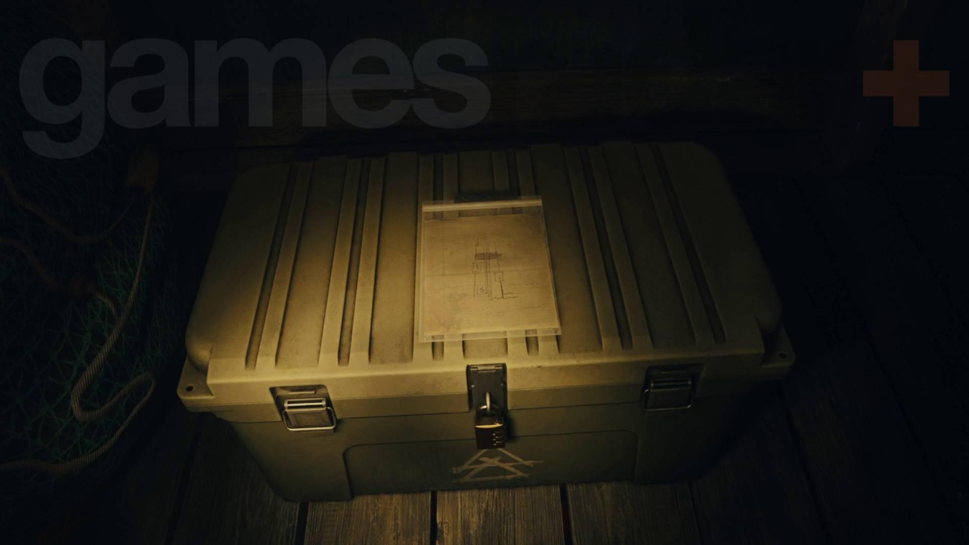 مخفیگاه اسکله Bright Falls Alan Wake 2 راه حل جعبه مخفی