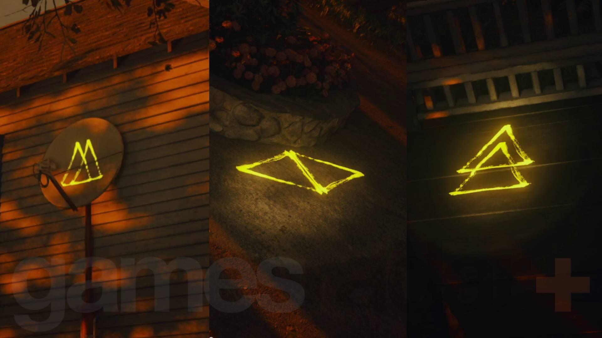 نمادهای مخفیگاه پارک Bright Falls Alan Wake 2 راه حل جعبه مخفی