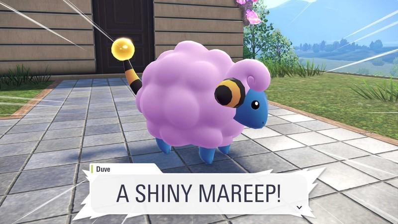 چگونه Pokemon shiny بگیریم: A shiny Mareep appears in a side mission cutscene in Pokemon Legends: Z-A.