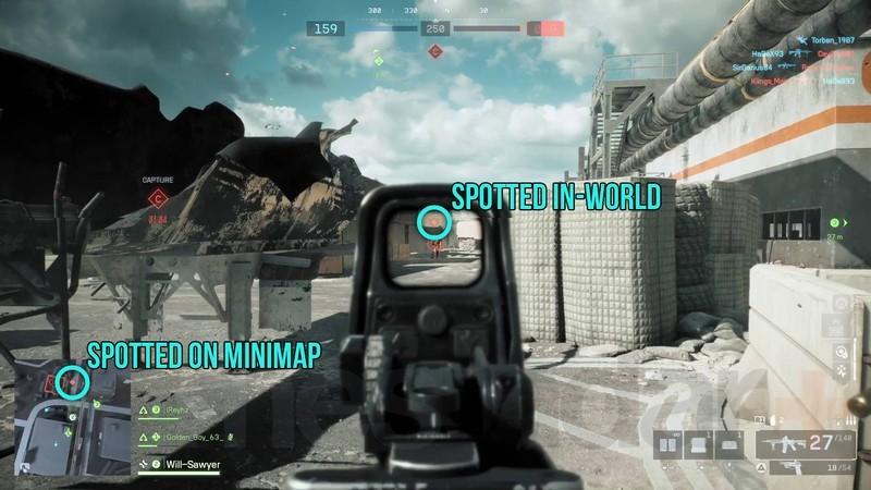 آموزش اسپات کردن Battlefield 6: نشانگرهای نقطه گذاری در محیط بازی و روی نقشه ی کوچک
