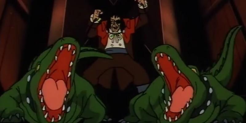 پادشاه فاضلاب (Sewer King) در Batman the animated series در حال درگیر شدن با کروکودیل ها - یکی از قسمت های ضعیف