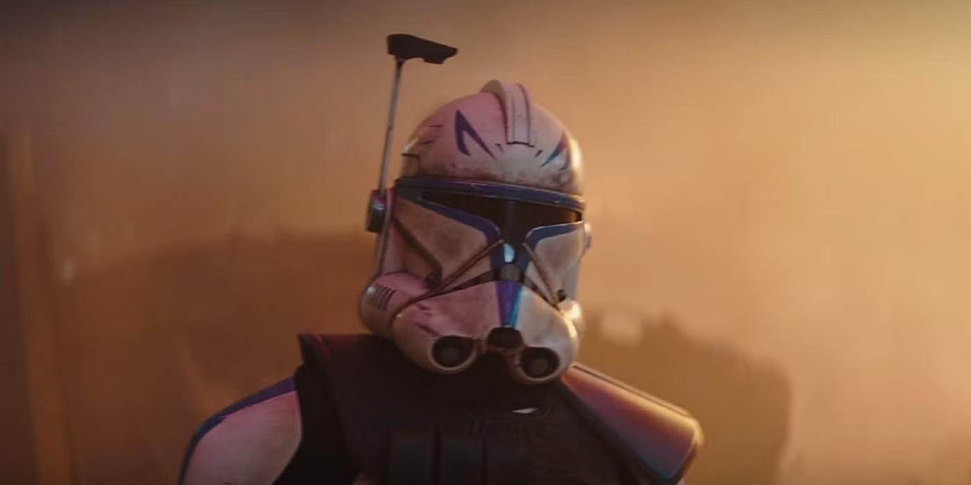 کاپیتان رکس، از شخصیت های Star Wars انیمیشنی در لایو اکشن، در Ahsoka قسمت 5 با کلاه خود