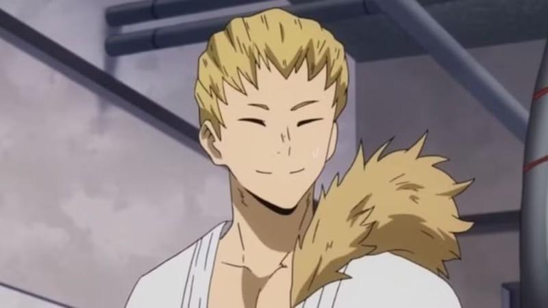 ماشیراو اوجیرو در حال لبخند My Hero Academia Class 1-A ضعیف قوی