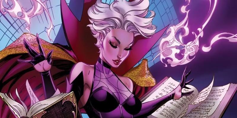 Clea reads floating books while wearing the Cloak of Levitation in a Marvel comic - قوی ترین قهرمانان Avengers