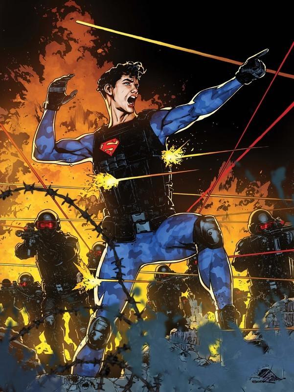 Superman لباس نظامی در Action Comics #1094 اثر رایان سوک