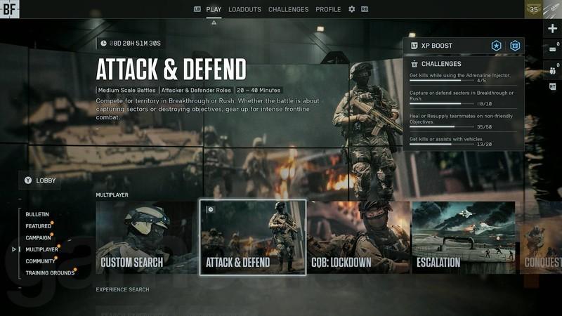 راهنمای مودهای Battlefield 6: لیست پخش حمله و دفاع
