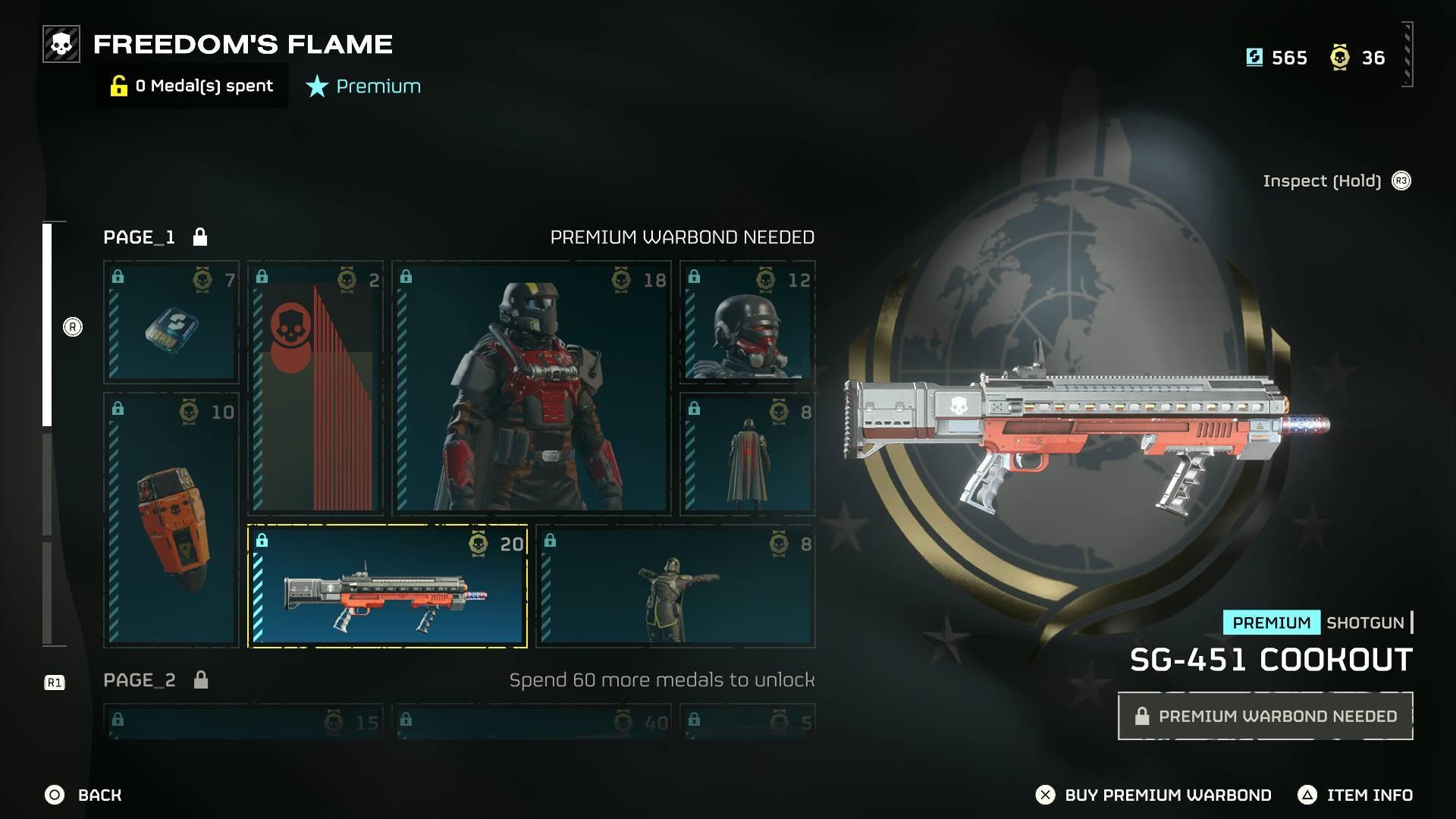 بهترین Warbonds Helldivers 2 - تفنگ ساچمه ای Cookout Warbond Freedom's Flame