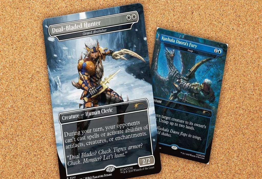 اصلاح Magic The Gathering Monster Hunter: کارت های Secret Lair پس از واکنش طرفداران بازطراحی می شوند