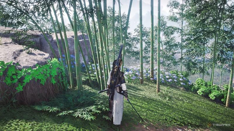 شخصیتی جلوی بامبو در Where Winds Meet راهنمای کامل Meow Meow.