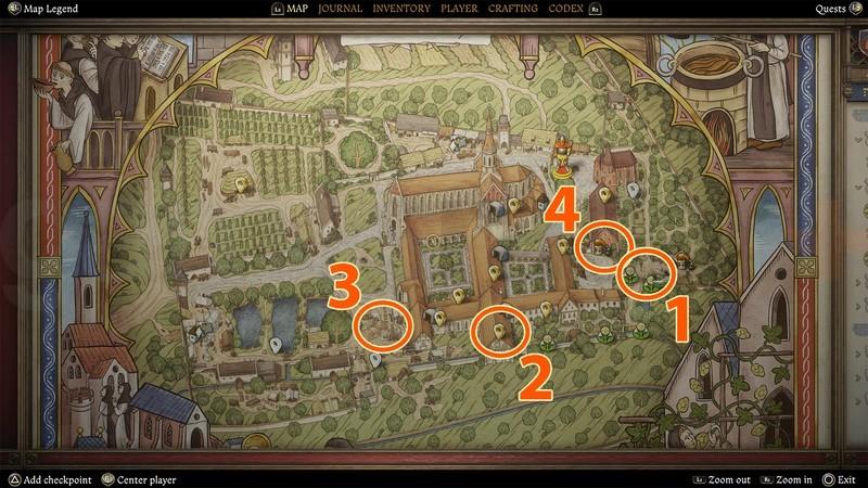 مکان مواد اولیه ساخت ماسک طاعون Kingdom Come Deliverance 2