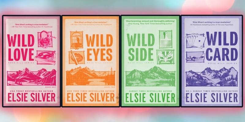 جلد کتاب های Wild Love، Wild Eyes، Wild Side و Wild Card کنار هم، بهترین سریال های عاشقانه آینده