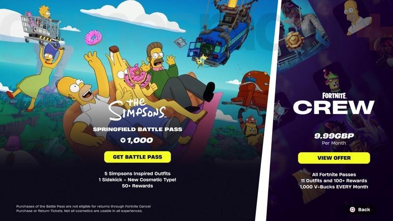 Fortnite Chapter 7 کی میاد - Fortnite The Simpsons Battle Pass