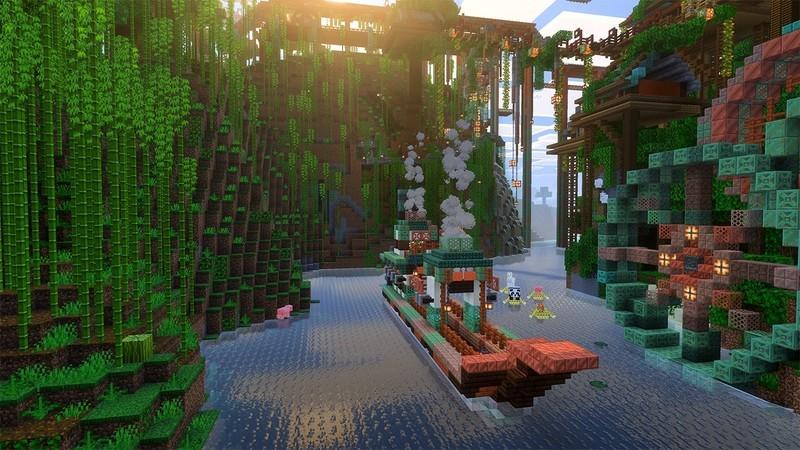 جلوه های بصری زنده Minecraft و ساخت و ساز در Minecraft