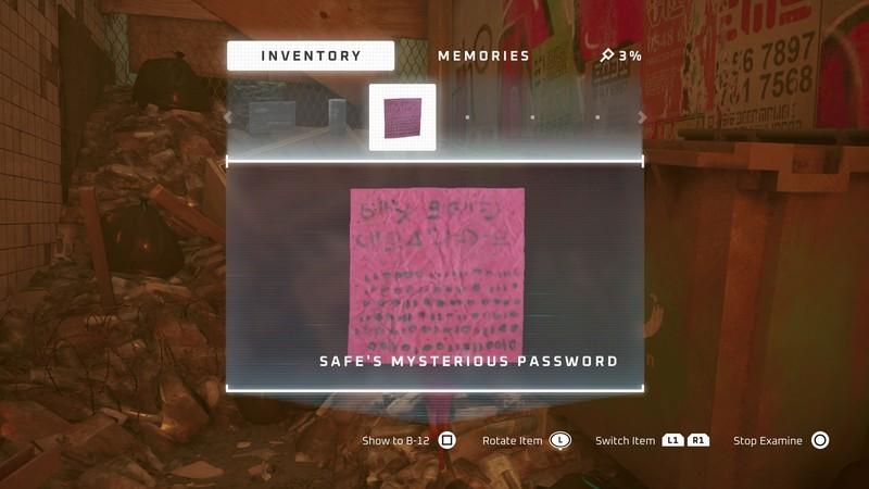 پیدا کردن رمز گاوصندوق Stray