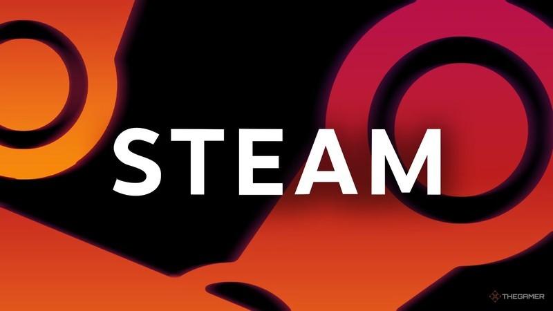 لوگوی Steam Machine ایکس باکس جدید؟ در پس زمینه قرمز، روی یک پس زمینه مشکی. متن نوشته شده: "Steam".