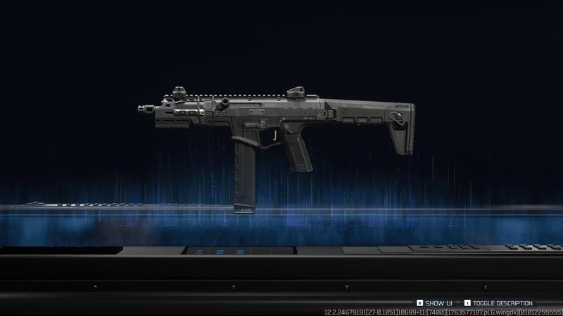 نمایی از SMG Ryden 45K بدون هیچ اتچمنتی در Call of Duty: Black Ops 7. SMG زامبی Black Ops 7