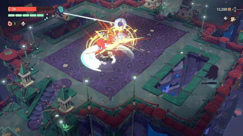 Will does a special attack in The Gallery to build up Thunder charge in Moonlighter 2 روگ لایک شغلی: The Endless Vault