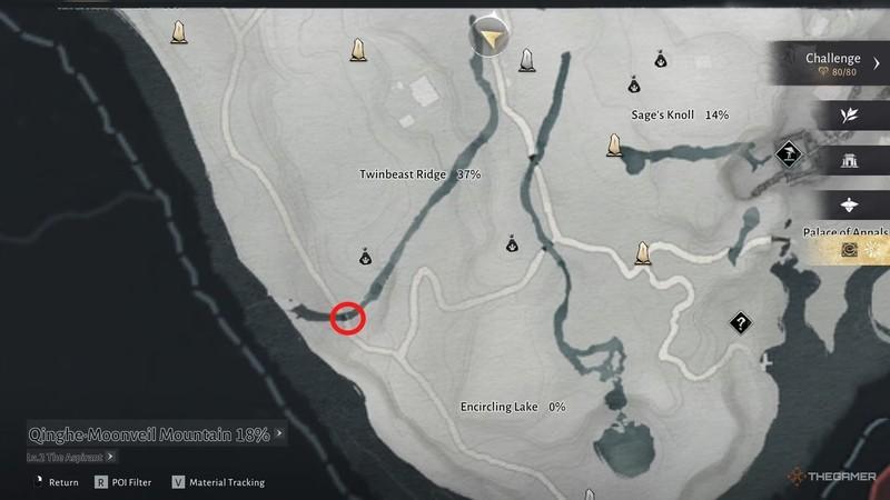 مکانی برای میو میوها در نزدیکی Twinbeast Ridge در Where Winds Meet راهنمای کامل Meow Meow.