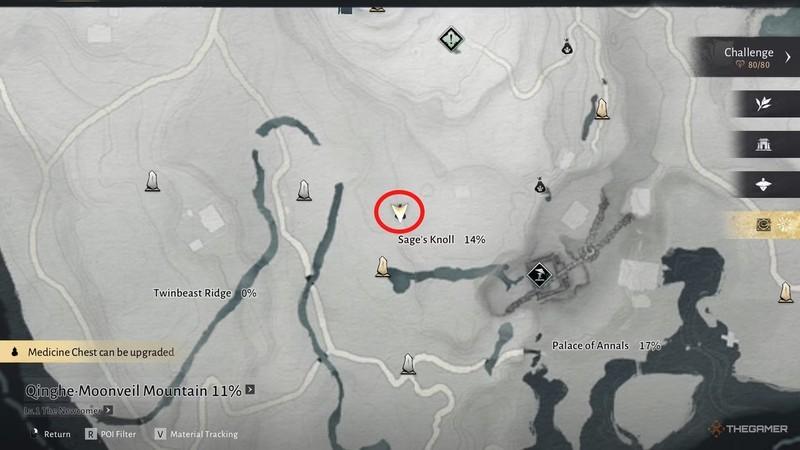 مکانی دیگر برای میو میوها در نزدیکی Sage's Knoll در Where Winds Meet راهنمای کامل Meow Meow.