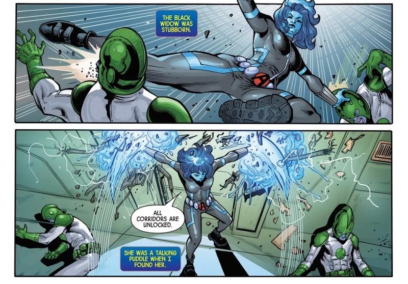 Black Widow قدرت آب کشنده: Black Widow از Avengers قدرت های Hydrokinetic خودش رو به نمایش می گذارد