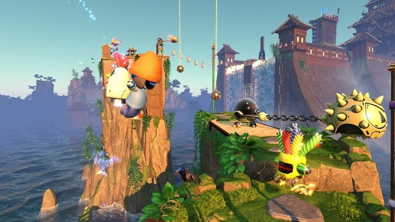 استفاده از یک مرغ برای پرش بسیار بلند در Astro Bot - Astro Bot بهترین تجربه PS5