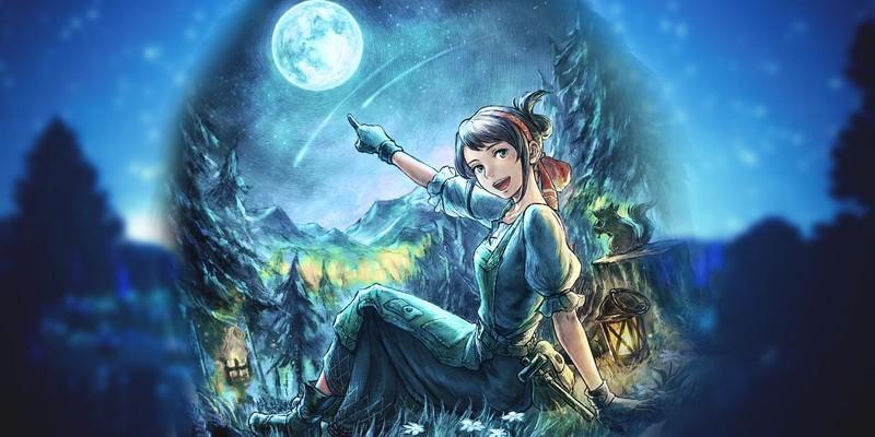 تصویر هنری کلیدی Octopath Traveler 0 معرفی کامل: لورانا، ترکیبی از آسمان شب با نسبت 2:1.