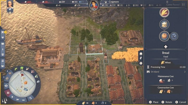 بهینه سازی تولید Anno 117: Pax Romana - یک ساختمان تولید نان