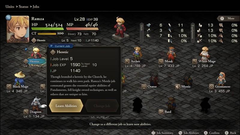 رمزا در نقش مرتد با مود Final Fantasy Tactics Ramza