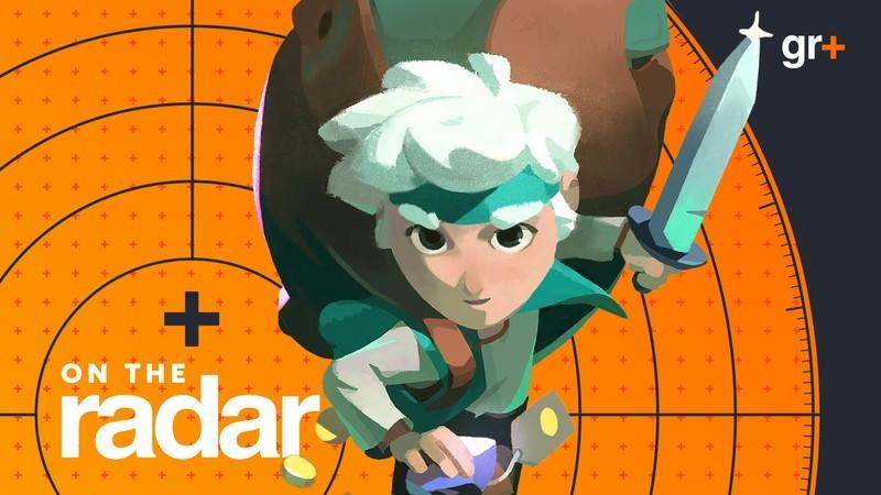 Will from Moonlighter 2 روگ لایک شغلی runs towards us, against a GamesRadar+ On The Radar background