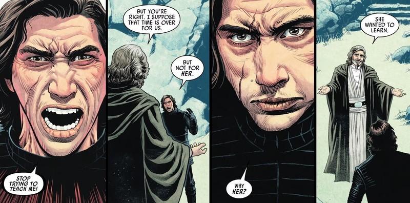 تعریف جدید Jedi: لوک به کایلو رن درباره آموزش ری می گوید