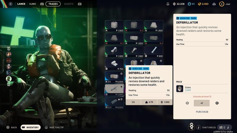 احیای هم تیمی و دشمن Arc Raiders: یک دستگاه شوک الکتریکی (دفیبریلاتور) توسط لنس فروخته می شود