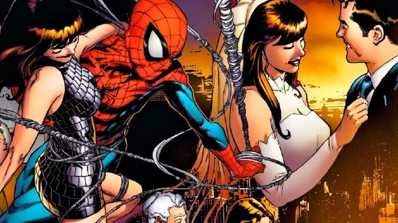 تصویر ویژه عروسی ازدواج Spider-Man Mary Jane در داستان One More Day
