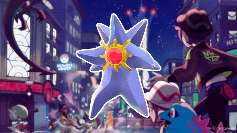 راز ترسناک Mega Starmie: تصویری از Mega Starmie در پس زمینه ای از Pokemon Legends Z-A.