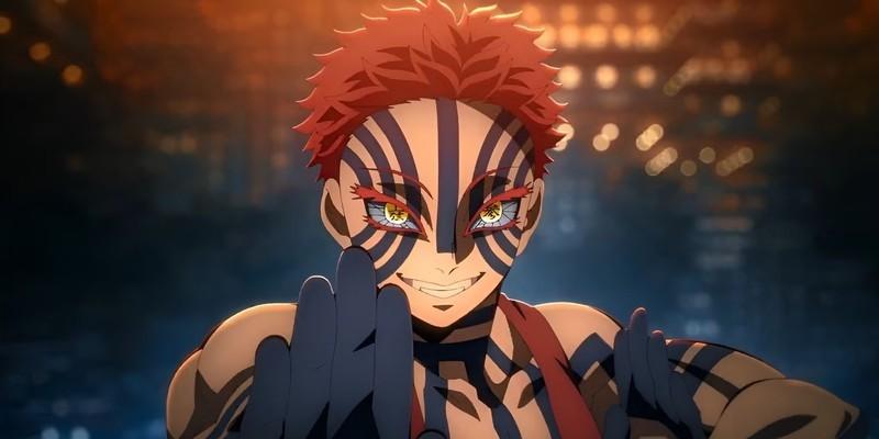 Akaza from Demon Slayer Infinity Castle: صحنه ای از نبردهای افسانه ای انیمه.