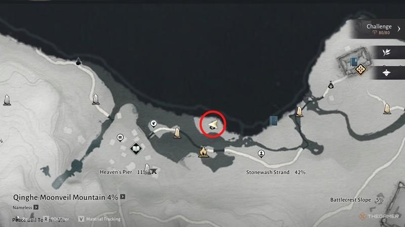 مکانی برای میو میوها در نزدیکی Stonewash Strand در Where Winds Meet راهنمای کامل Meow Meow.