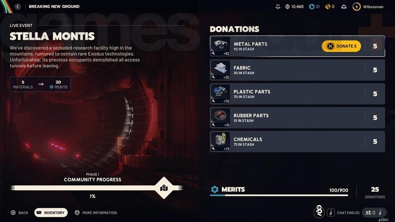 اهدا مواد برای فاز اول (Phase I) ایونت زنده Arc Raiders Stella Montis باز کردن