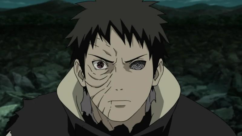 اوبیتو اوچیها، از Naruto قویترین اعضای Akatsuki، با عصبانیت نگاه می کند