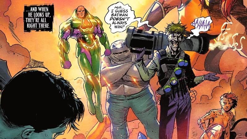 چگونه Joker Batman را کشت: Joker در DC K.O. در حالی که تبهکاران دیگه همراهیش می کنن، به Superman درباره کشتن Batman پز میده