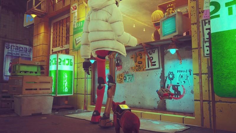 راهنمای گرفتن نشان گربه Stray - ورود به مغازه