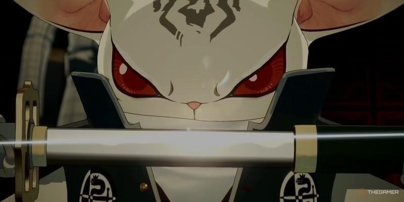 هیسمای (Heismay) در یک کات سین با شمشیری در Metaphor: ReFantazio. تکذیب ارتباط Persona, Catherine, Metaphor