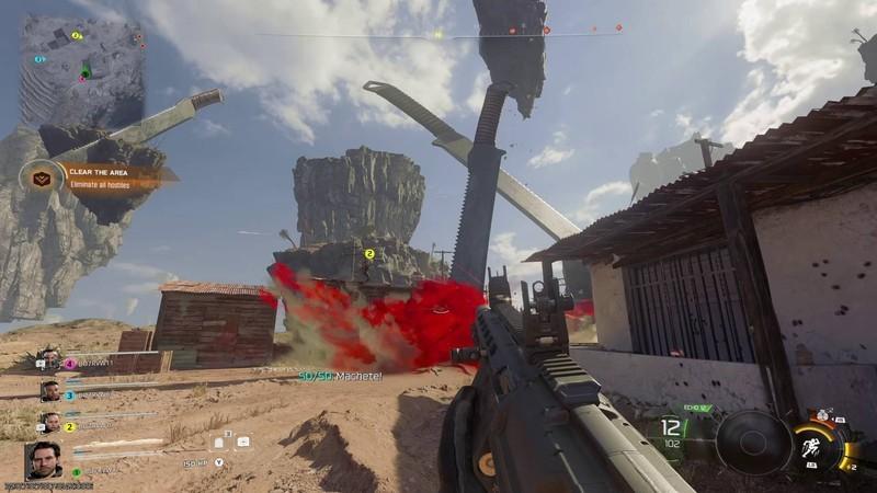 نقد و بررسی Call of Duty: Black Ops 7: Nicaragua hallucination giant machete impacting the ground