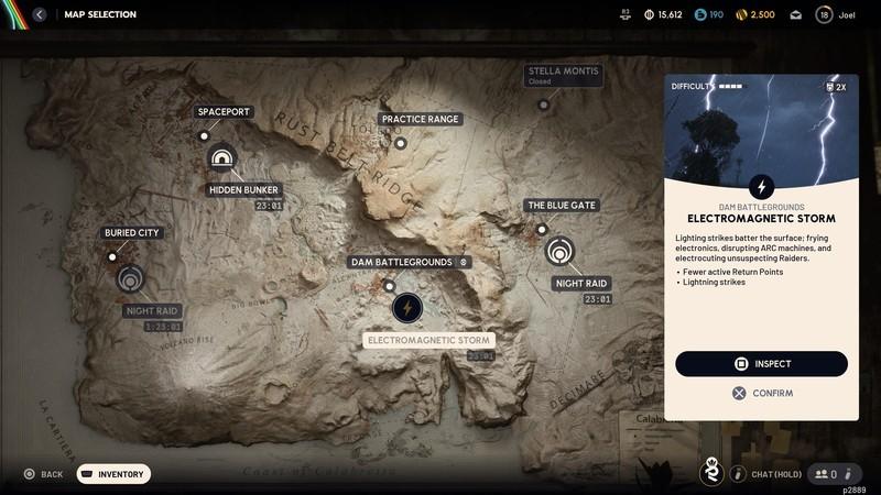 گزینه ای برای طوفان الکترومغناطیسی در Dam Battlegrounds در Arc Raiders - آموزش طوفان Arc Raiders