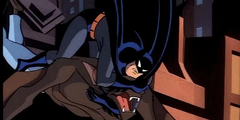 بتمن در حال کور کردن من-بت در Batman: The Animated Series، سریال ابرقهرمانی شاهکار از قسمت اول