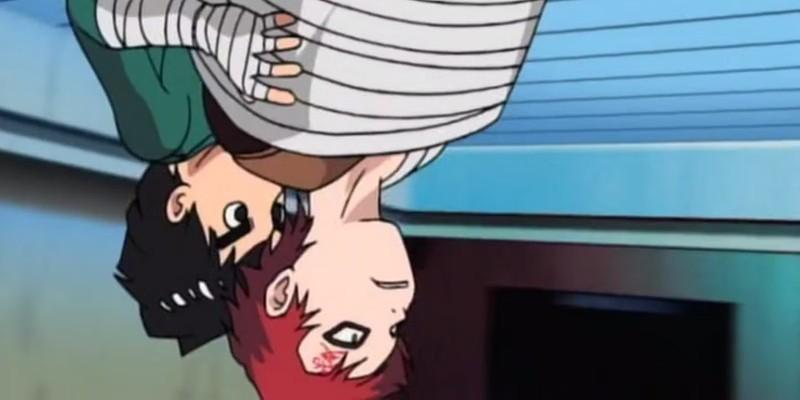 Rock Lee and Gaara in Naruto: مثالی از نبردهای افسانه ای انیمه.