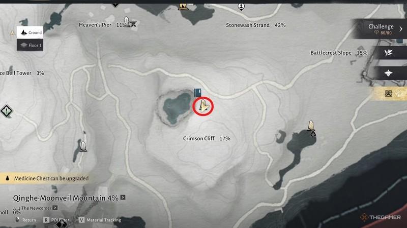 مکانی برای میو میوها در نزدیکی Crimson Cliffs در Where Winds Meet راهنمای کامل Meow Meow.