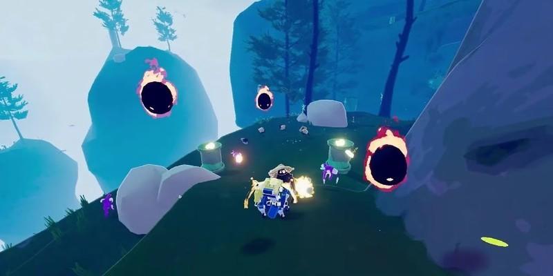 MUL-T روبروی wisps در Risk of Rain 2. راهنمای باز کردن شخصیت های Risk of Rain 2.